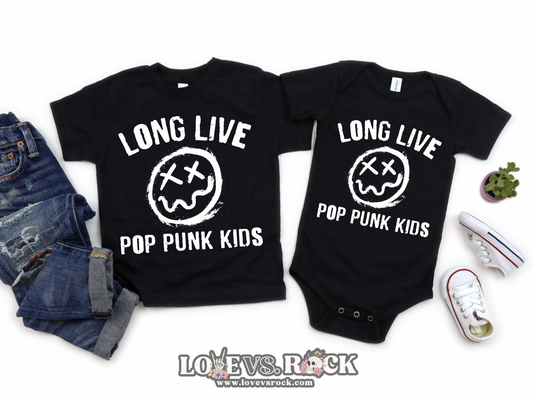 Long Live Pop Punk Kids Tee | Youth, Toddler & Infant | Love vs. Rock