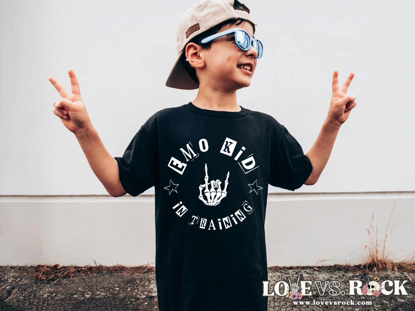 Emo Kid in Training Tee | Youth, Toddler & Infant | Love vs. Rock