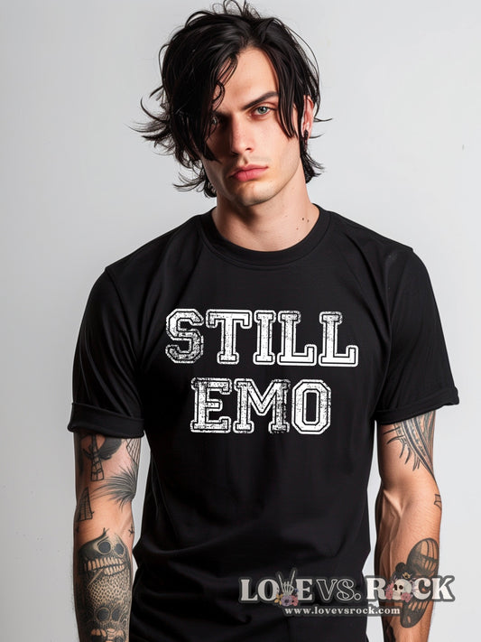 Still Emo Unisex Tee | Love vs. Rock