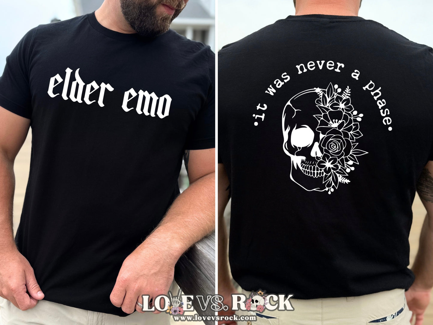 Elder Emo Men’s Tee | Love vs. Rock