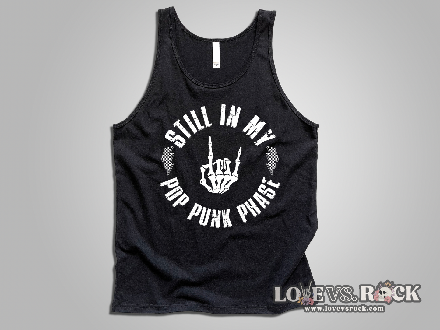 Still in My Pop Punk Phase Unisex Tank Top | Love vs. Rock