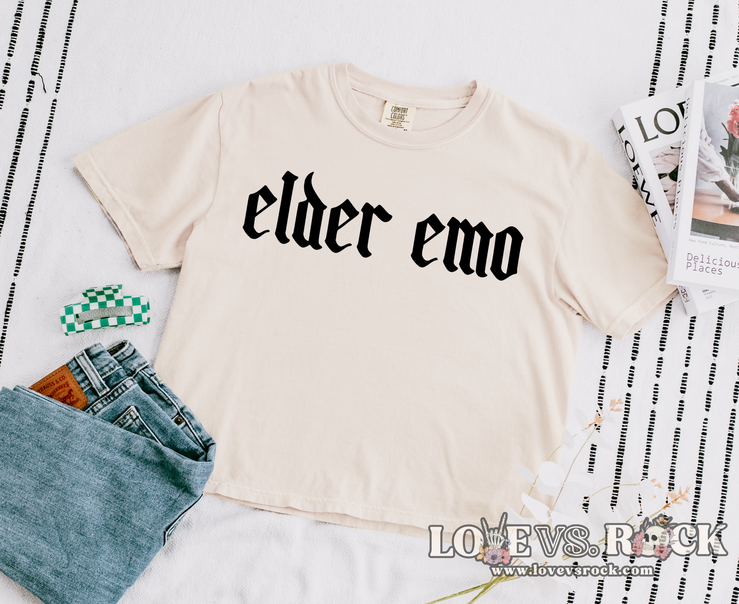 Elder Emo It Was Never A Phase Boxy Cropped Tee | Love vs. Rock