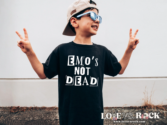 Emo’s Not Dead Tee | Youth, Toddler & Infant | Love vs. Rock