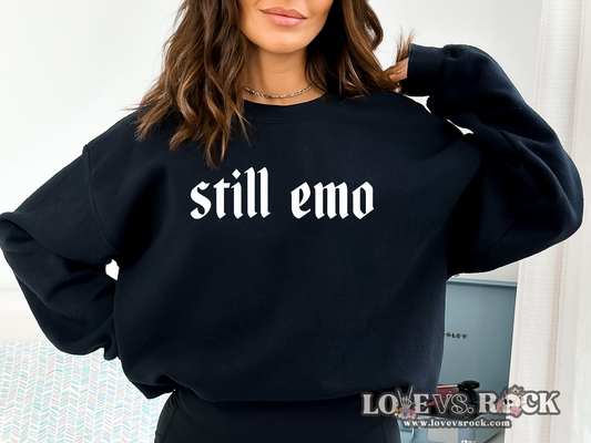 Still Emo Crewneck Sweatshirt | Love vs. Rock