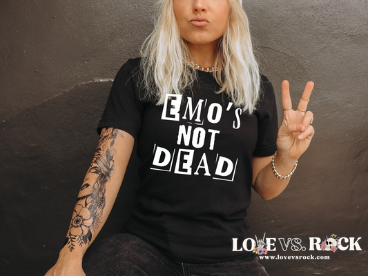 Emo’s Not Dead Unisex Tee | Love vs. Rock