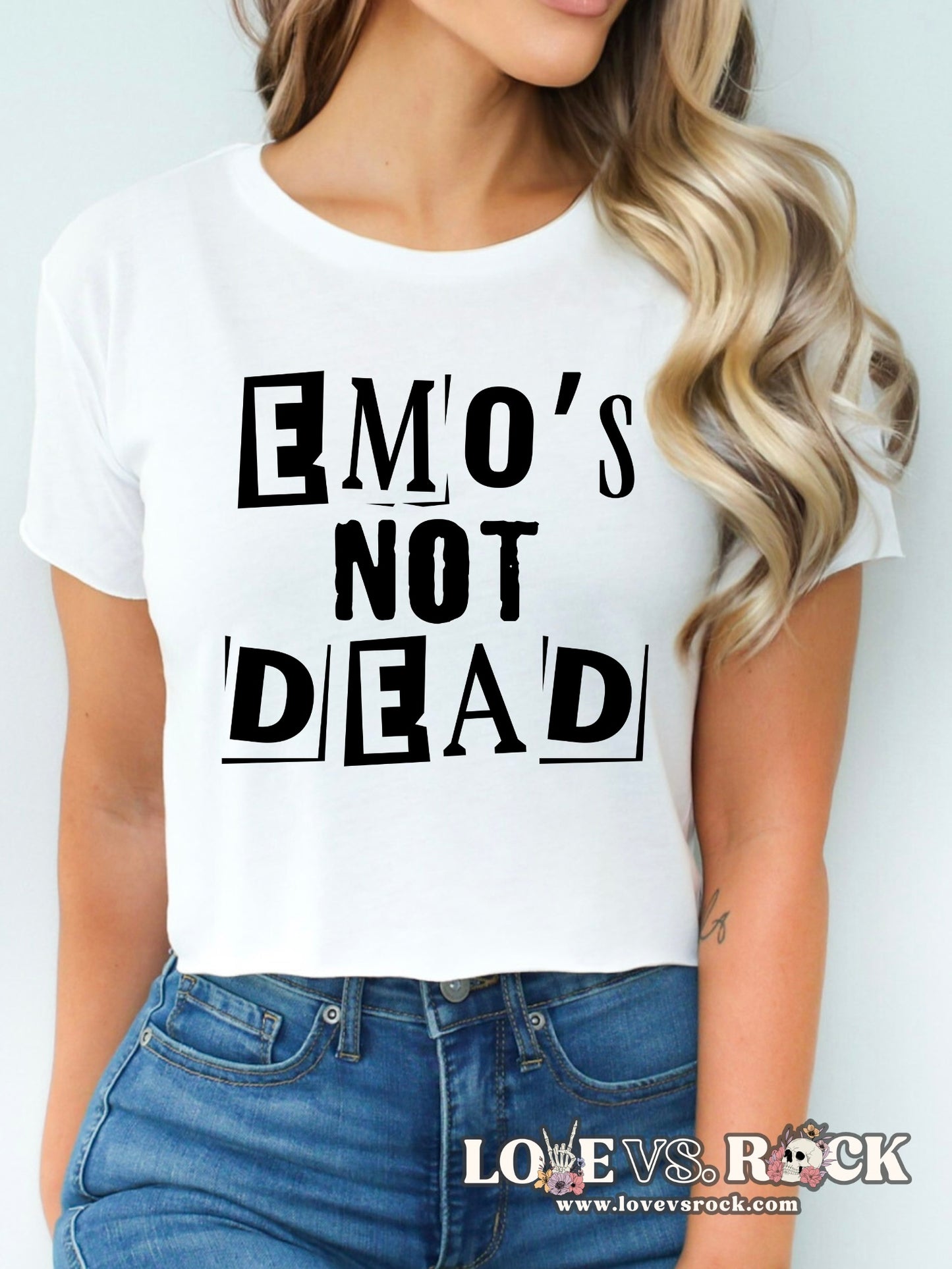 Emo’s Not Dead Cropped Tee | Love vs. Rock