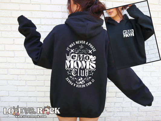 Emo Moms Club Unisex Hoodie | Love vs. Rock