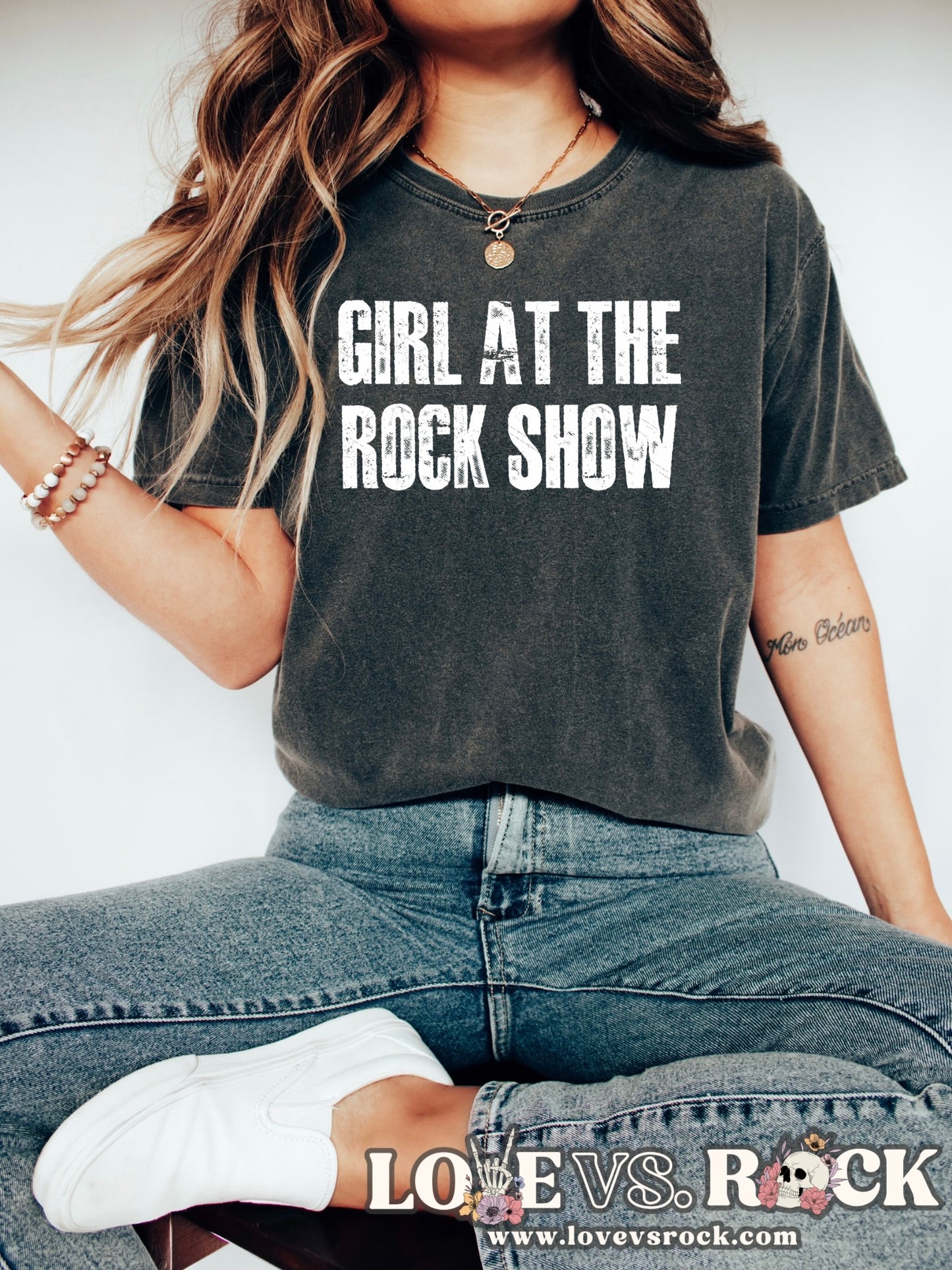 Girl at the Rock Show Unisex Tee | Love vs. Rock