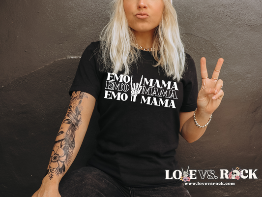 Emo Mama Unisex Tee | Love vs. Rock