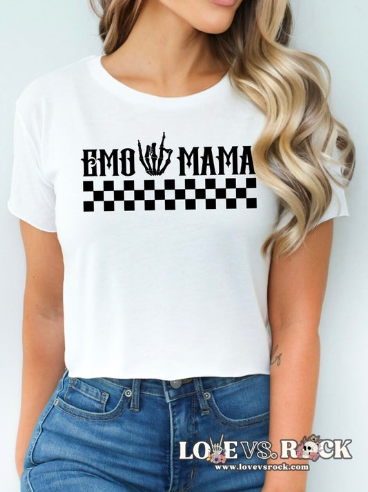 Emo Mama Cropped Tee | Love vs. Rock