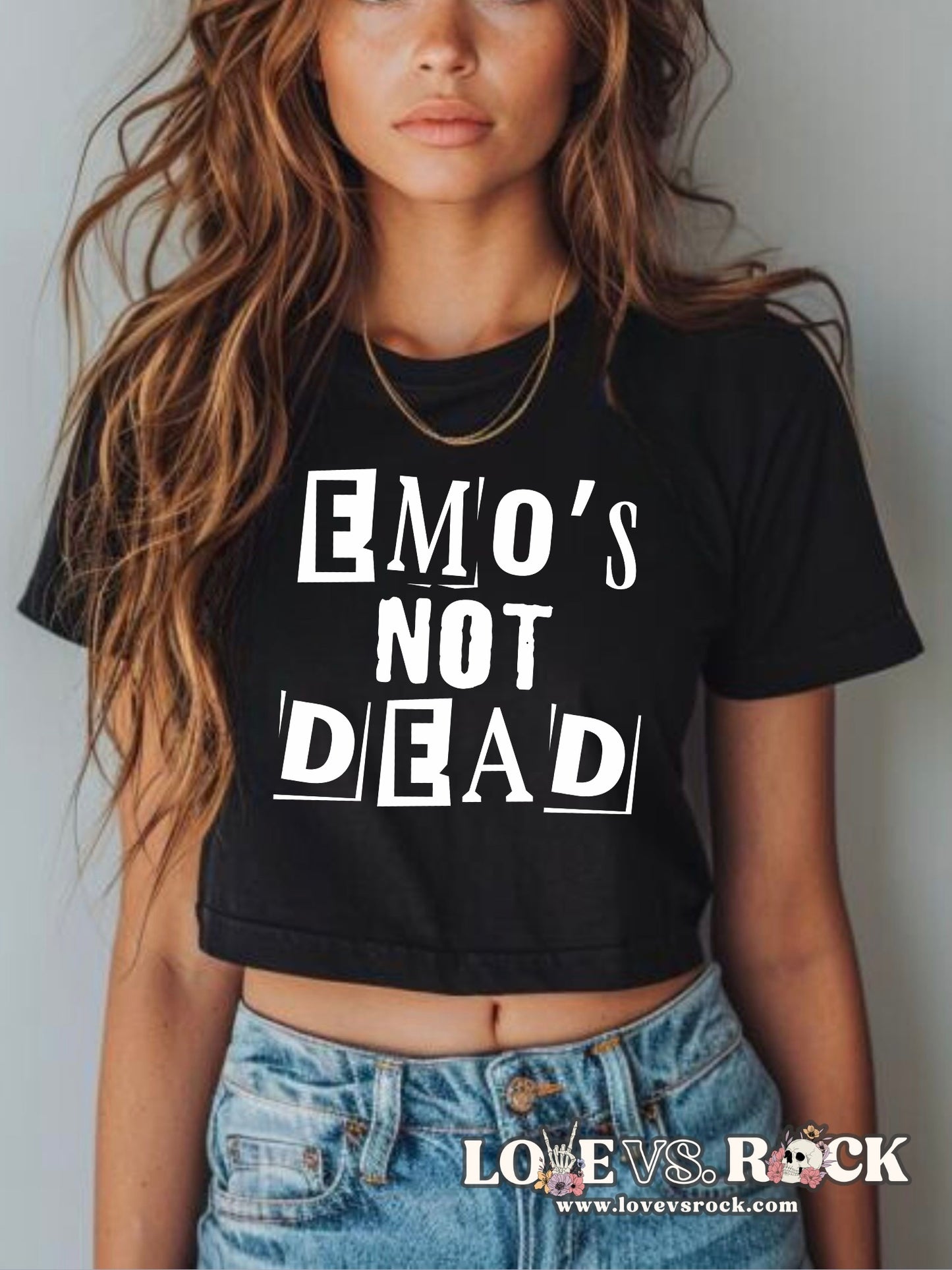 Emo’s Not Dead Cropped Tee | Love vs. Rock