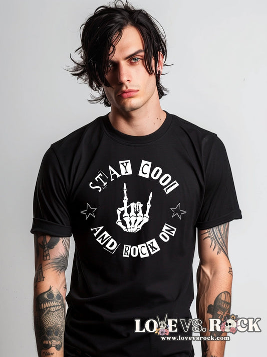 Stay Cool and Rock On Unisex Tee | Love vs. Rock