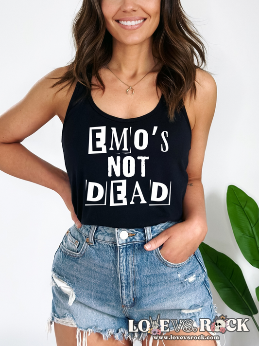 Emo’s Not Dead Ladies’ Tank Top | Love vs. Rock