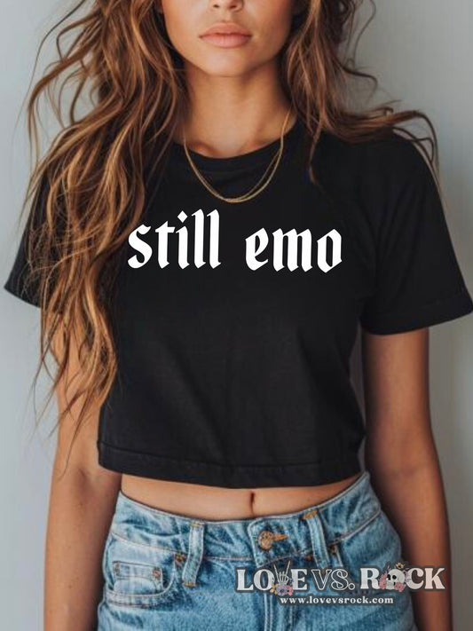 Still Emo Cropped Tee | Love vs. Rock