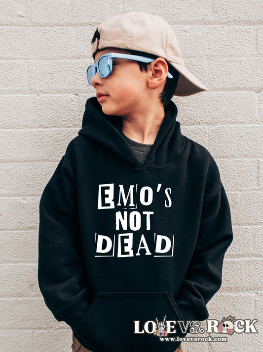 Emo’s Not Dead Hoodie | Youth & Toddler | Love vs. Rock