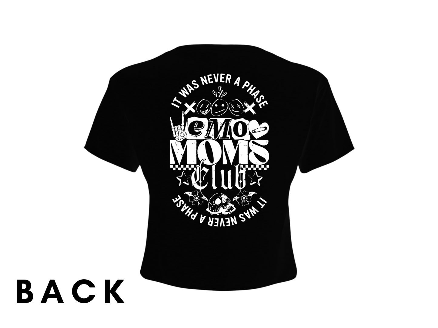 Emo Moms Club Cropped Tee | Love vs. Rock