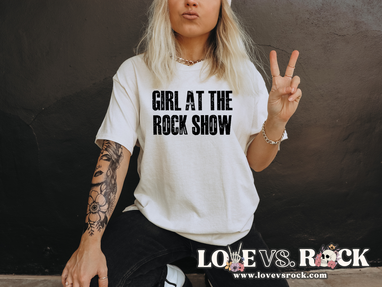 Girl at the Rock Show Unisex Tee | Love vs. Rock