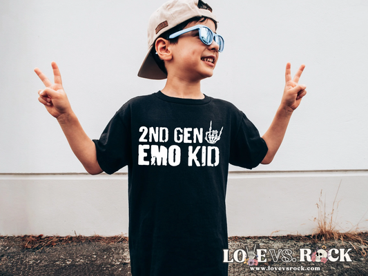 2nd Gen Emo Kid Tee | Youth, Toddler & Infant | Love vs. Rock