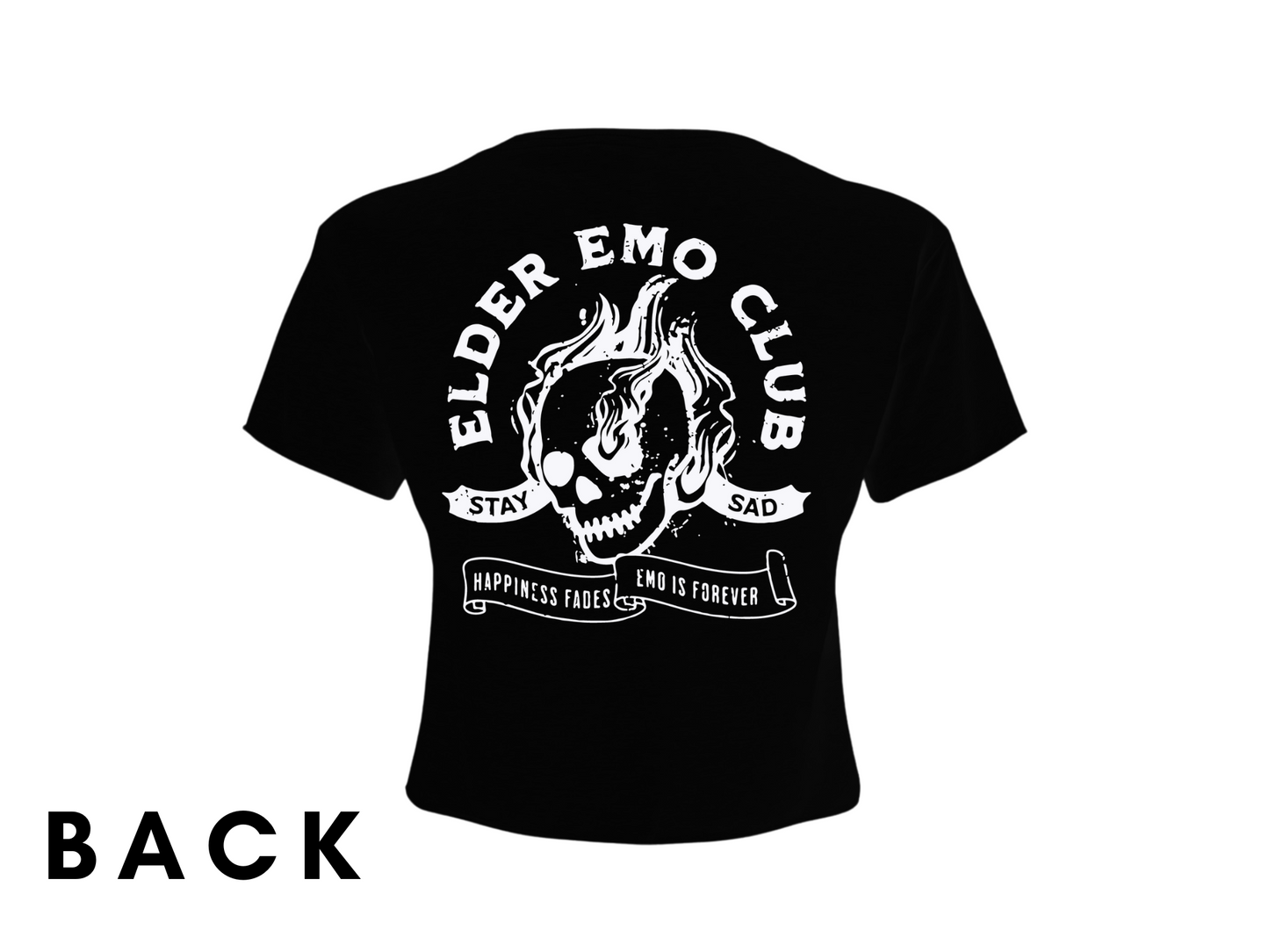 Elder Emo Club Cropped Tee | Love vs. Rock