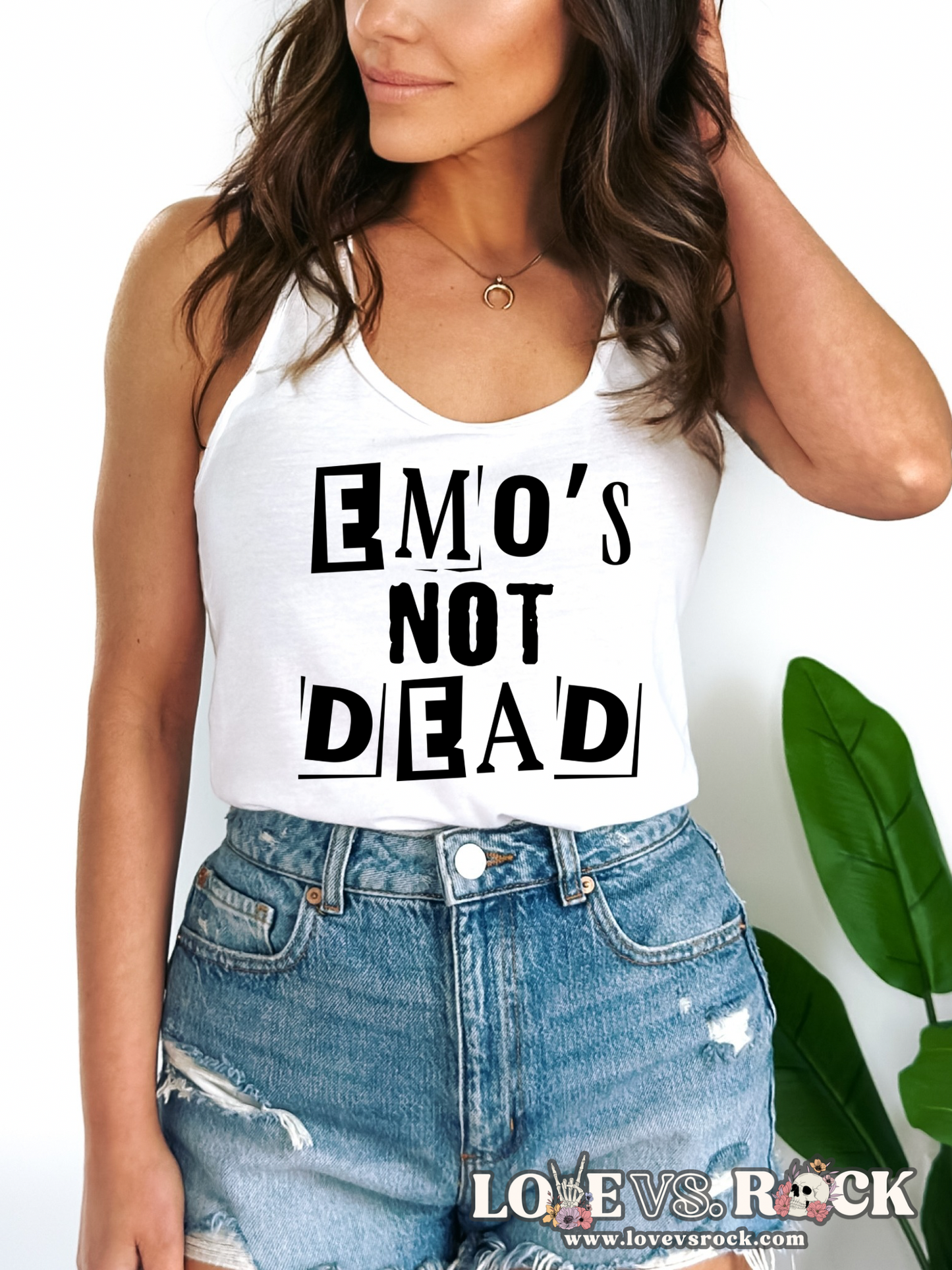 Emo’s Not Dead Ladies’ Tank Top | Love vs. Rock