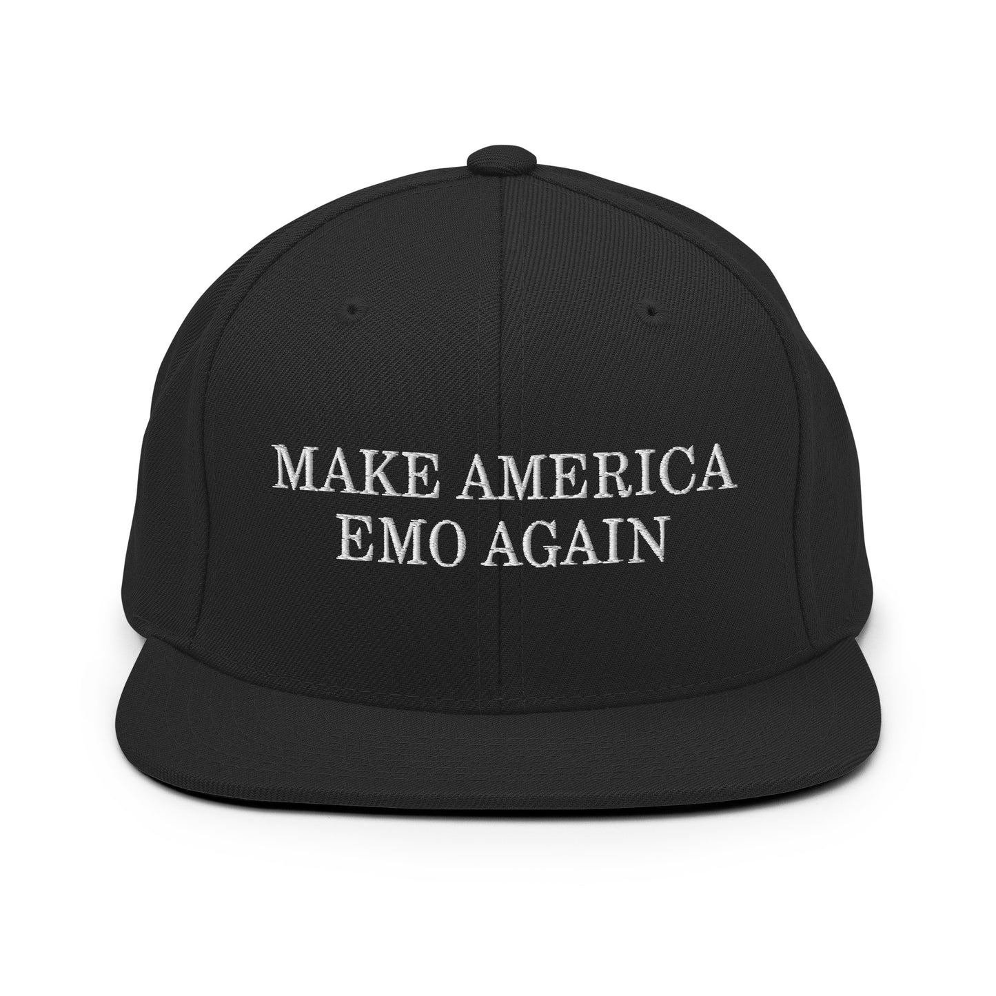 Make America Emo Again Embroidered Snapback Hat