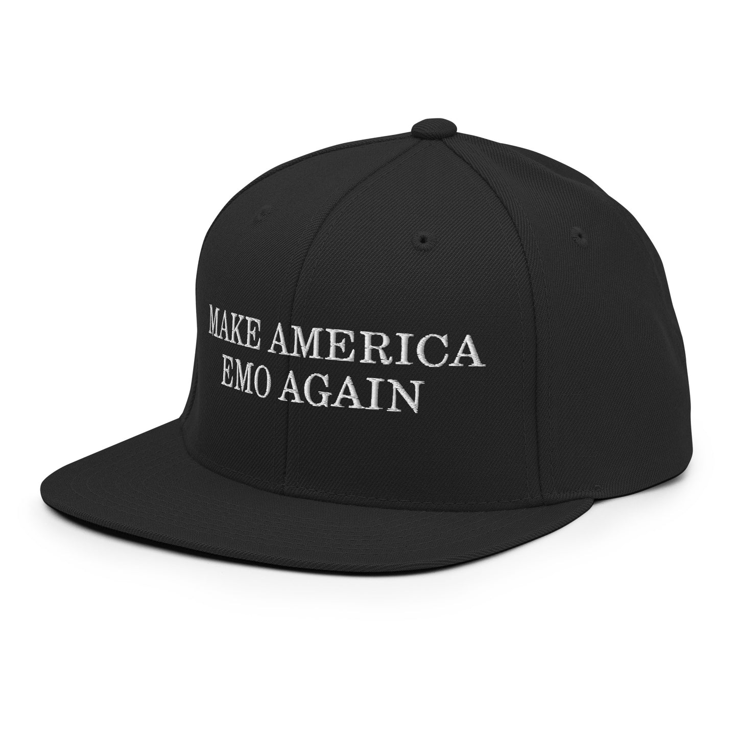 Make America Emo Again Embroidered Snapback Hat