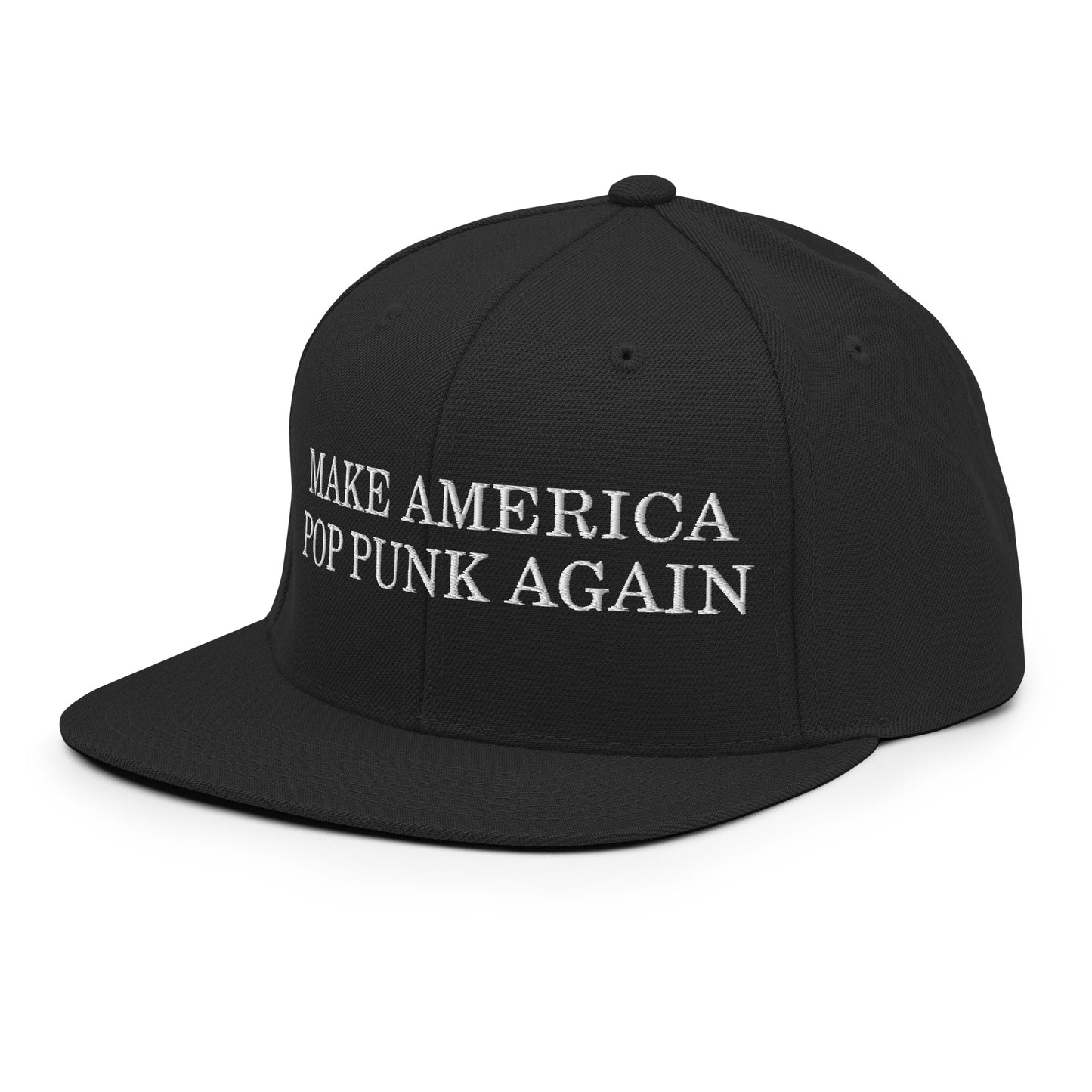 Make America Pop Punk Again Embroidered Snapback Hat