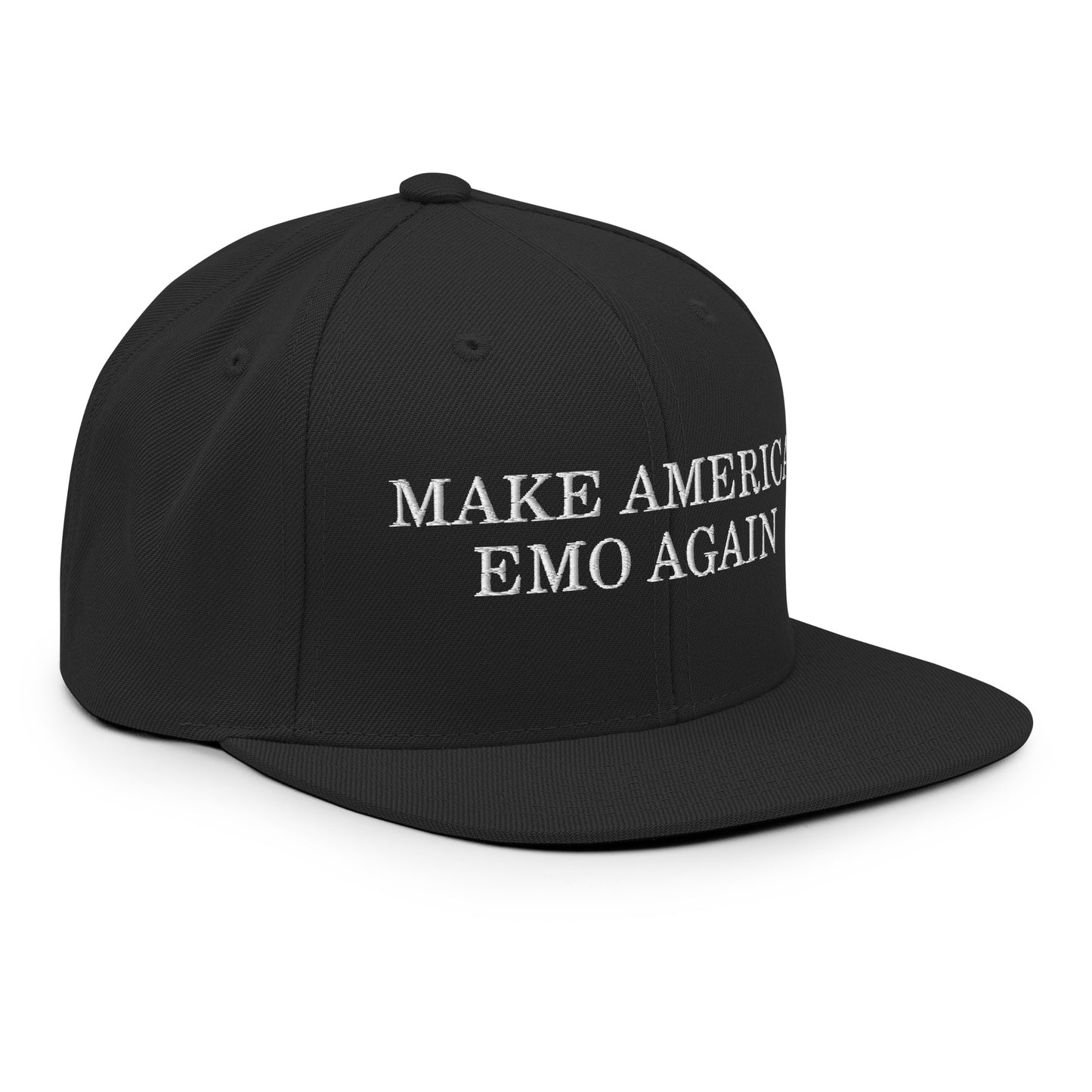 Make America Emo Again Embroidered Snapback Hat