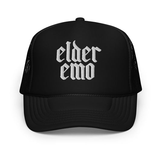 Elder Emo Foam Trucker Hat | Love vs. Rock