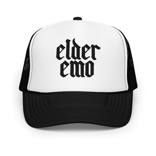 Elder Emo Foam Trucker Hat | Love vs. Rock