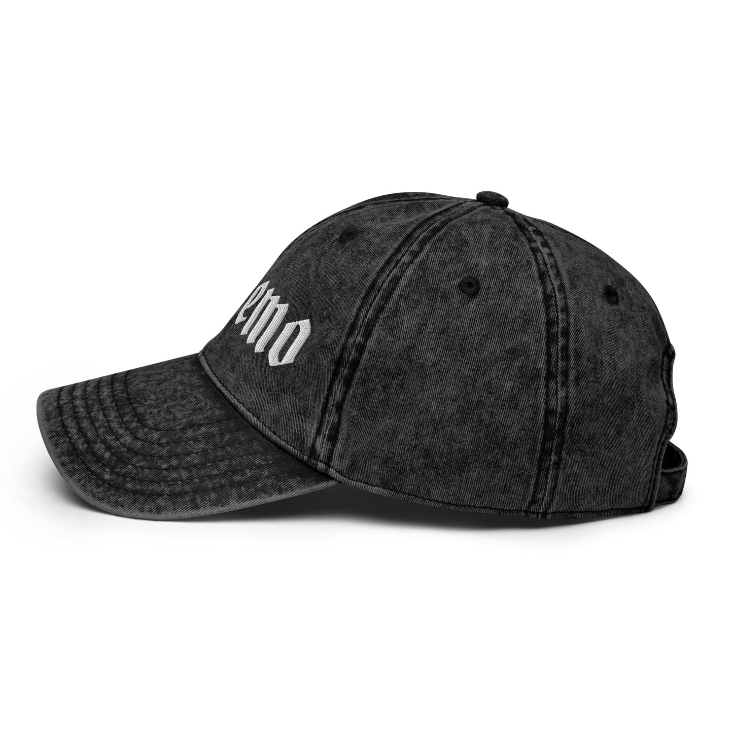 Still Emo Embroidered Vintage Cotton Twill Cap